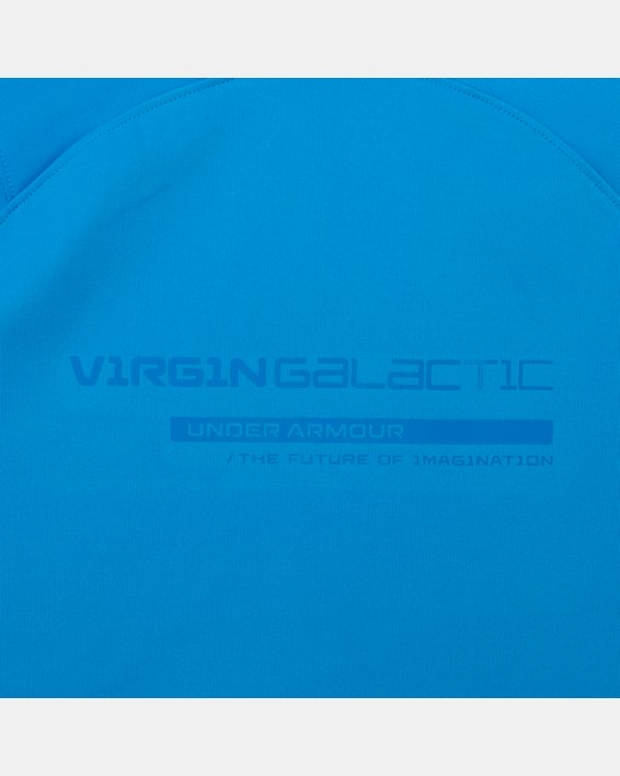 Men's UA + Virgin Galactic RUSH™ Short Sleeve, Blue, pdpMainDesktop image number 8